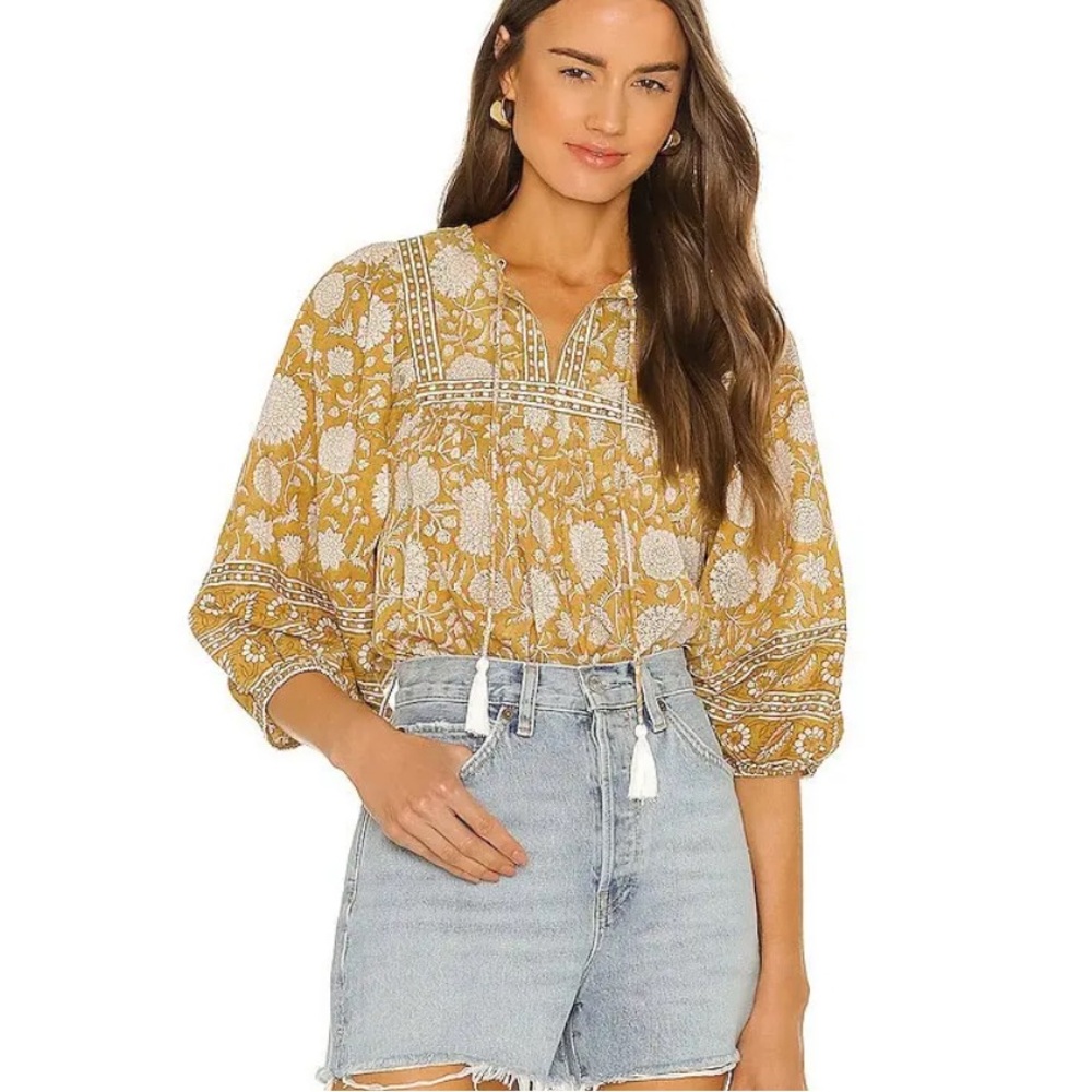 CLEOBELLA  Amarilis Blouse In Mustard Small